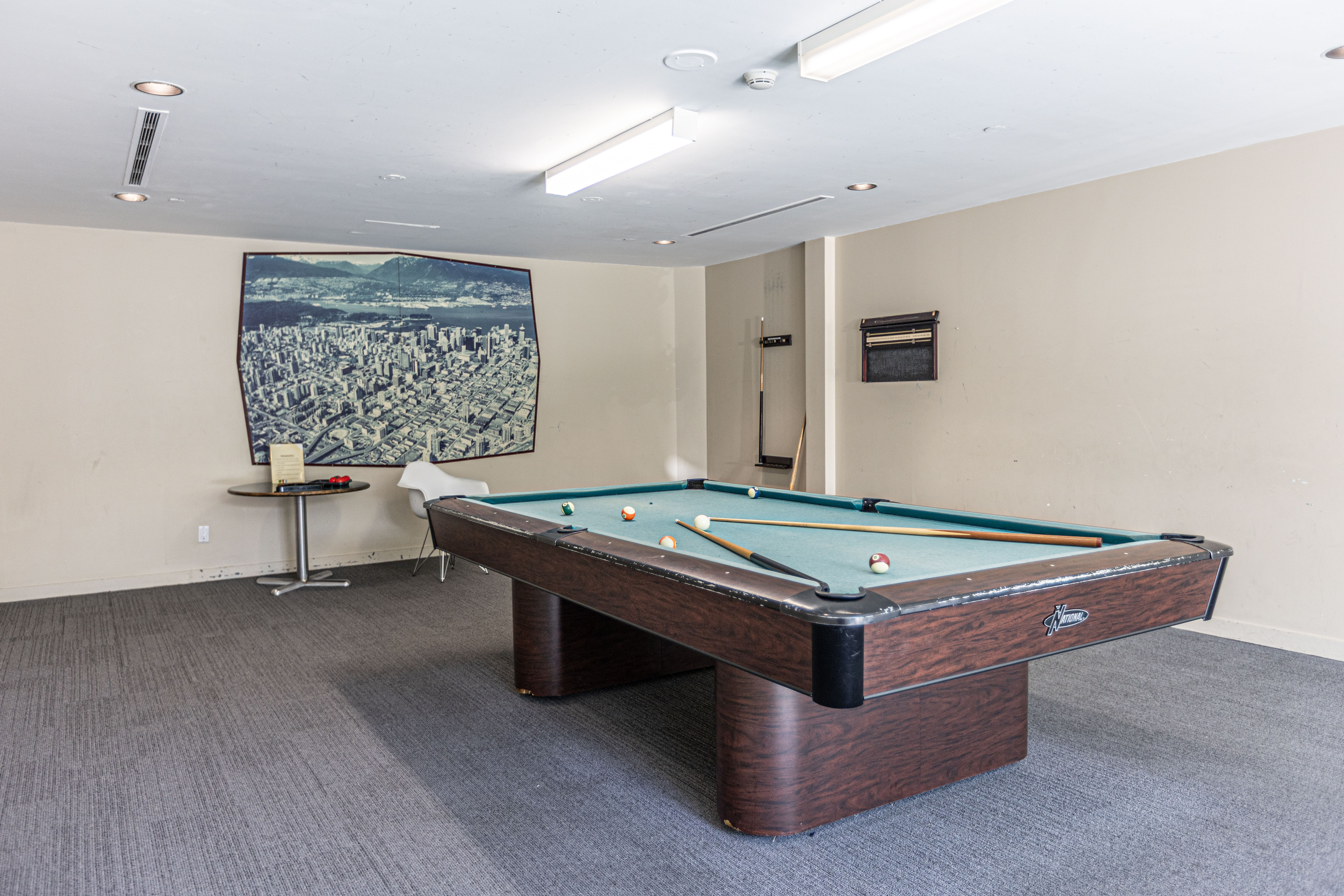 The shared billiard room